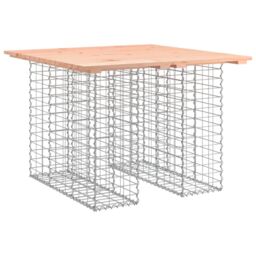 Berkfield Home Garden Bench Gabion Design 100x102x72 cm Solid Wood Douglas in Brown - Size: 100 x 102 x 72 cm - thumbnail 2