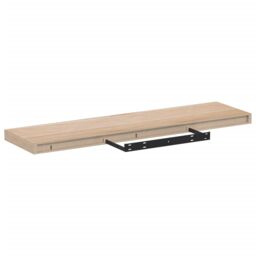 Berkfield Home Floating Shelves 2 pcs 90x23.5x4 cm Engineered Wood in Brown - thumbnail 5