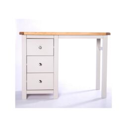 Cabinet Bits Argenta 3 Drawer Dressing Table Set Chrome Knob in Light Grey - thumbnail 2