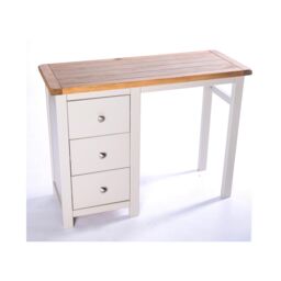 Cabinet Bits Argenta 3 Drawer Dressing Table Set Chrome Knob in Light Grey - thumbnail 3