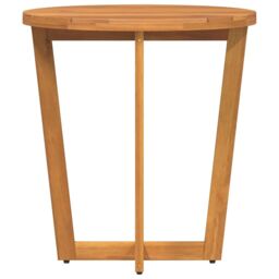 Berkfield Home Garden Side Table Round √ò70x75 cm Solid Wood Acacia in Brown - Size: 70x75 cm - thumbnail 5