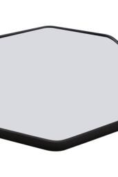 Living and Home Aluminium Alloy Framed HD Float Glass Bathroom Mirror in Black - thumbnail 4