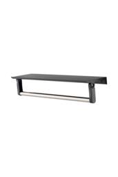 Living and Home Aluminium Alloy Framed HD Float Glass Bathroom Mirror in Black - thumbnail 6