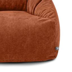 rucomfy Beanbags rucomfy Indoor Large Snuggle Bean Bag Chair - Adults Plush Velora in Orange - thumbnail 6