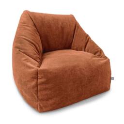 rucomfy Beanbags rucomfy Indoor Large Snuggle Bean Bag Chair - Adults Plush Velora in Orange - thumbnail 4