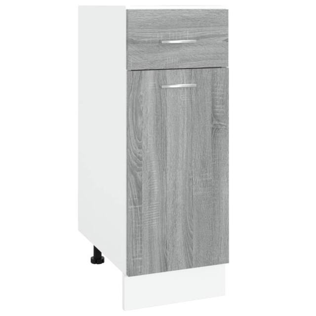 Berkfield Home Drawer Bottom Cabinet Grey Sonoma 30x46x81.5 cm Engineered Wood - image 1