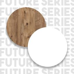 CALICOSY Rectangular Coffee Table With 1 Drop-Leaf, White & Atlantic Pine - … in Light Brown - thumbnail 6
