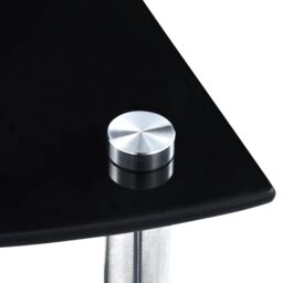 Berkfield Home 3-Tier Shelf Black 30x30x67 cm Tempered Glass - Size: 30 x 30 x 67 cm - thumbnail 5