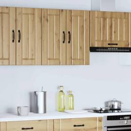 Berkfield Home Kitchen Wall Cabinet Lucca Artisan Oak Engineered Wood in Brown