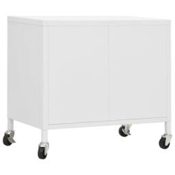 Berkfield Home Storage Cabinet White 60x35x56 cm Steel - Size: 60 x 35 x 56 cm - thumbnail 5