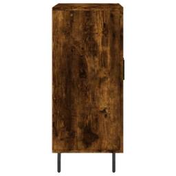 Berkfield Home Sideboard Smoked Oak 90x34x80 cm Engineered Wood in Brown - Size: 90 x 34 x 80 cm - thumbnail 7