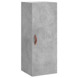 Berkfield Home Highboard Concrete Grey 34.5x34x180 cm Engineered Wood - thumbnail 5