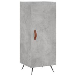 Berkfield Home Highboard Concrete Grey 34.5x34x180 cm Engineered Wood - thumbnail 7