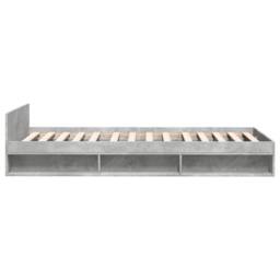 Berkfield Home Bed Frame with Drawer without Mattress Concrete Grey 90x190 cm Single - thumbnail 5