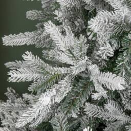 Samuel Alexander 8ft Snowy Grandis Fir Artificial Christmas Tree with Metal Stand in White - thumbnail 5