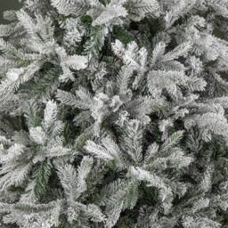 Samuel Alexander 8ft Snowy Grandis Fir Artificial Christmas Tree with Metal Stand in White - thumbnail 8
