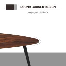 Wyld Haus Nera Wood Walnut Finish Set of 2 Scandinavian Style Coffee Tables - thumbnail 8