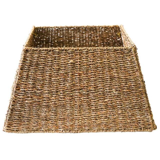 Lemon Pavilion Furniture and Decor Square Foldable Tree Skirt - Seagrass - L60 x W60 x H26 cm - Natural in Brown - image 1