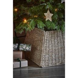 Lemon Pavilion Furniture and Decor Square Foldable Tree Skirt - Seagrass - L60 x W60 x H26 cm - Natural in Brown - thumbnail 4