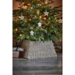 Lemon Pavilion Furniture and Decor Square Foldable Tree Skirt - Seagrass - L60 x W60 x H26 cm - Natural in Brown - thumbnail 3