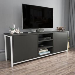 Decorotika Otis TV Stand, TV Unit for TV's up to 63 inch in Grey - thumbnail 3