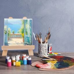 Kelvenix PACK OF 4 Blank Artist Canvas Art Board in White - thumbnail 3