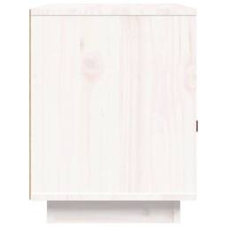 Berkfield Home Beautiful Bedside Cabinet White 40x34x45 cm Solid Wood Pine - Size: 40 x 34 x 45 cm - thumbnail 8