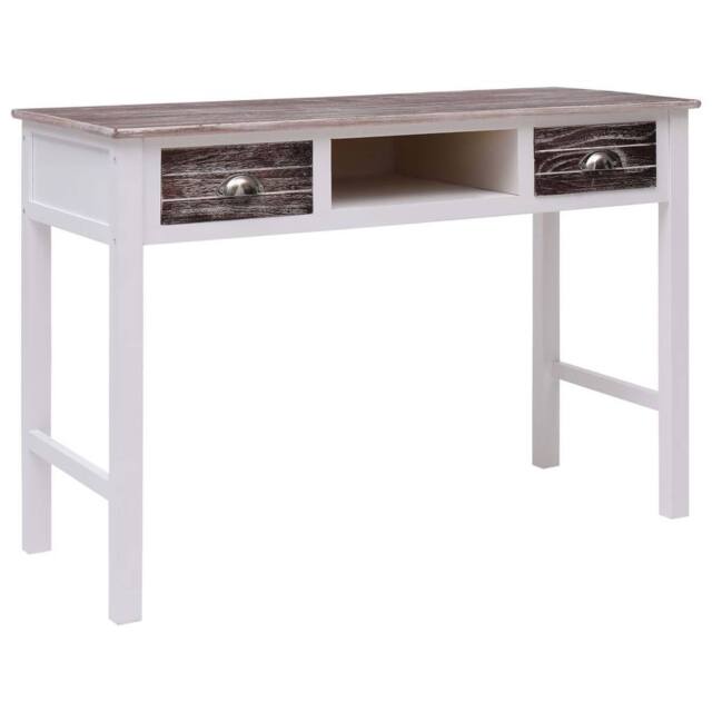 Berkfield Home Writing Desk Brown 110x45x76 cm Wood - Size: 110 x 45 x 76 cm - image 1