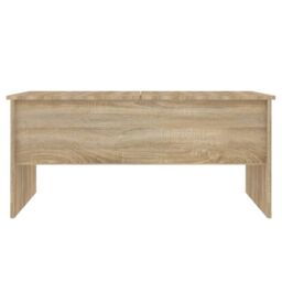 Berkfield Home Coffee Table Sonoma Oak 102x50.5x46.5 cm Engineered Wood in Brown - thumbnail 6