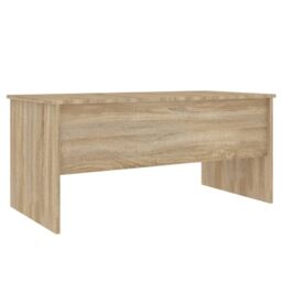 Berkfield Home Coffee Table Sonoma Oak 102x50.5x46.5 cm Engineered Wood in Brown - thumbnail 5