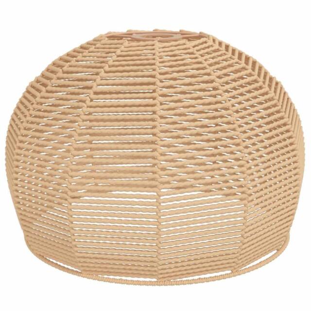 Berkfield Home Ceiling Lamp Shade √ò36x26 cm Iron & Paper in Light Tan - Size: 36x26 cm - image 1