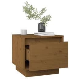 Berkfield Home Elegant Bedside Cabinets 2 pcs Honey Brown 35x34x32 cm Solid Wood Pine - Size: 35 x 34 x 32 cm - thumbnail 4
