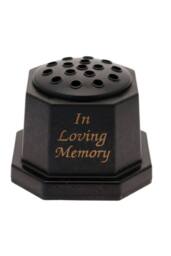 KDMD Black In Loving Memory Vase 15cm - thumbnail 2