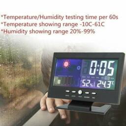 NESTLUNE New Large LED Digital Calendar Clock Dementia Alarm in Black - Size: 100 cm x 15 cm - thumbnail 3