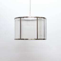 Pagazzi Tova Satin Nickel Easy-Fit Pendant in Silver - thumbnail 2
