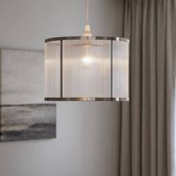Pagazzi Tova Satin Nickel Easy-Fit Pendant in Silver - thumbnail 3