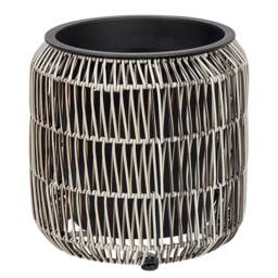 Wyld and Coco Light Brown PE Rattan Planter Set of 2 with Plastic Inserts - thumbnail 6
