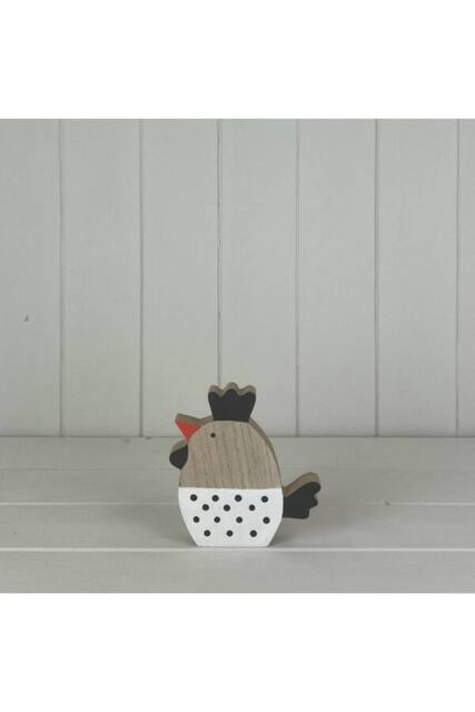 KDMD Multicolour Wooden Cockerel Td12x2cm - Large in Beige - Size: 12x2 cm - image 1