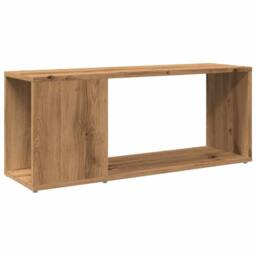 Berkfield Home TV Cabinet Artisan Oak 80x24x32cm Engineered Wood in Brown - Size: 80 x 24 x 32 cm - thumbnail 1