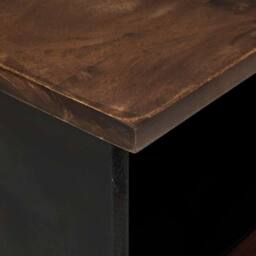 Berkfield Home TV Cabinet - 80x33.5x46 cm, Crafted from Solid Wood & Engineere in Brown - Size: 80x33.5x46 cm - thumbnail 6