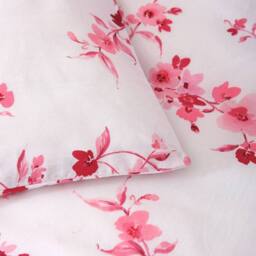 Portfolio Home Sakura Blossom Floral Duvet Cover Set With Pillow Case Bed Linen in Pink - Size: Double - thumbnail 2