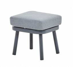 Home Detail Tavira Corner Garden Furniture Dining Set Dark Grey Wicker Rope Style Bench & Footstool - thumbnail 5