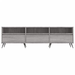 Berkfield Home TV Cabinet Grey Sonoma 150x30x44.5 cm Engineered Wood - thumbnail 5