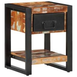 Berkfield Home Bedside Cabinets 2 pcs Multicolour Solid Rough Wood Mango - thumbnail 5