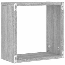 Berkfield Home Wall Cube Shelves 6 pcs Grey Sonoma 30x15x30 cm - Size: 30 x 15 x 30 cm - thumbnail 8
