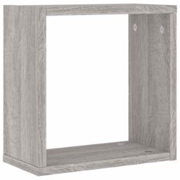 Berkfield Home Wall Cube Shelves 6 pcs Grey Sonoma 30x15x30 cm - Size: 30 x 15 x 30 cm - thumbnail 5