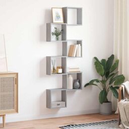 Berkfield Home Wall Cube Shelves 6 pcs Grey Sonoma 30x15x30 cm - Size: 30 x 15 x 30 cm - thumbnail 3