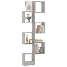 Berkfield Home Wall Cube Shelves 6 pcs Grey Sonoma 30x15x30 cm - Size: 30 x 15 x 30 cm - thumbnail 1