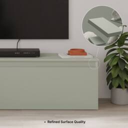 Decortie Sunset' Modern TV Stand Unit 120cm in Light Sand - Size: 1 Pack - thumbnail 9
