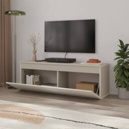 Decortie Sunset' Modern TV Stand Unit 120cm in Light Sand - Size: 1 Pack - thumbnail 4